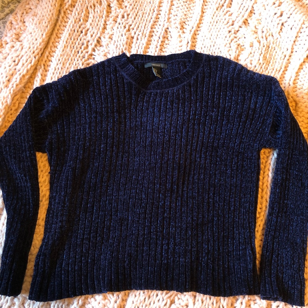 F21 Blue Sweater